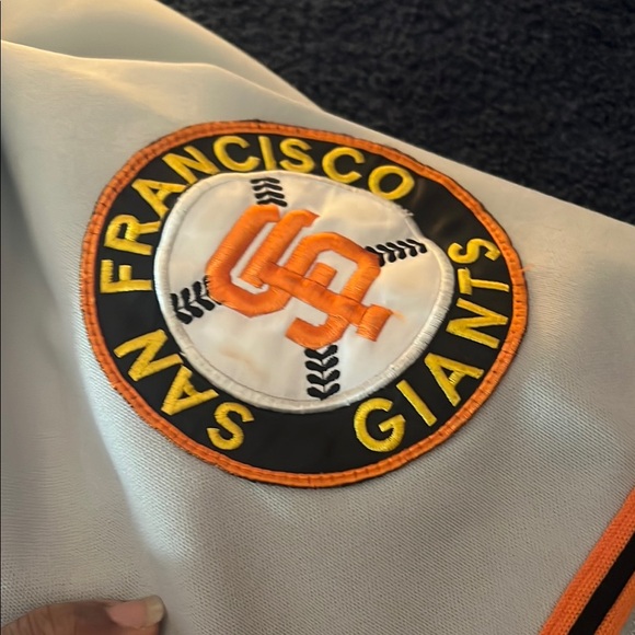 San Francisco Kids Baseball Jersey - Gray and Orange - Picture 4 of 5